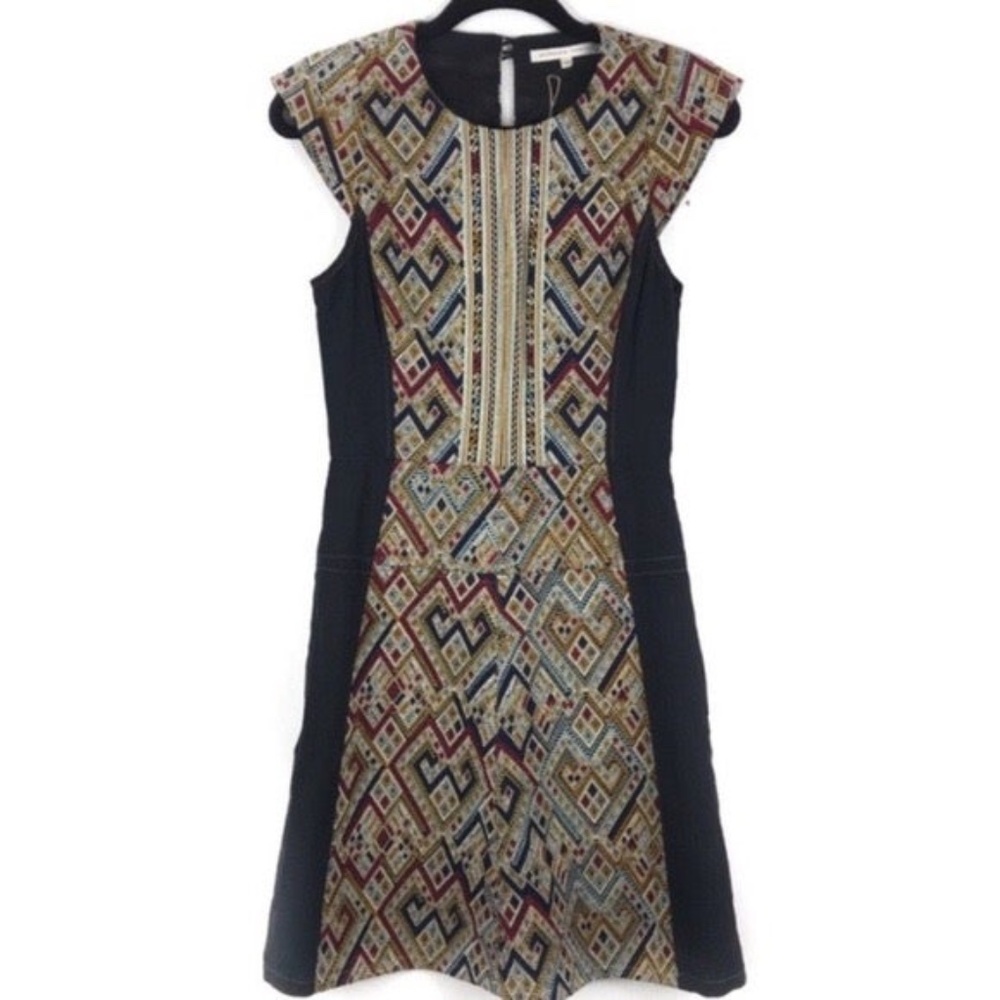 Anthropologie Burning Torch Dress Sz S